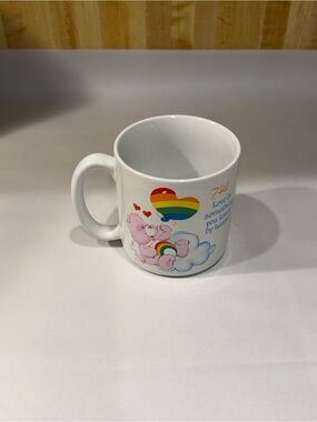 Vintage Care Bears Stoneware Mug,"Love Is Something You Learn By Heart"